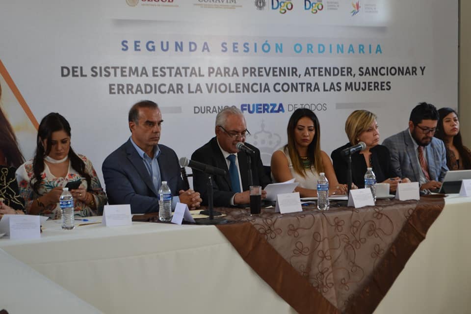 Reunión del Sistema Estatal para Prevenir, Atender, Sancionar y Erradicar la Violencia Contra las Mujeres