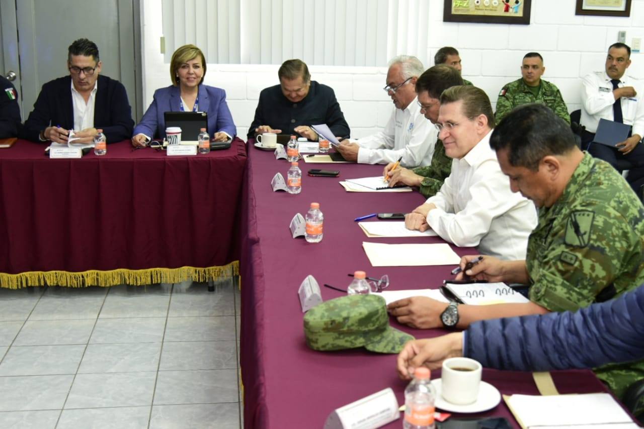 Junta de Coordinación Estatal de Construcción de la Paz y Seguridad durante el fin de semana.