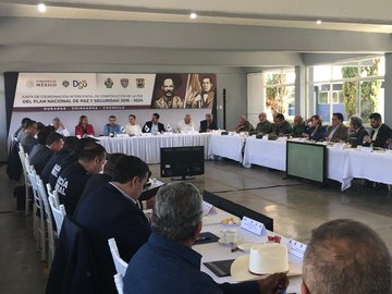 Reunión de Coordinación Interestatal de Construcción de la Paz del Plan Nacional de Paz y Seguridad; Villa Ocampo