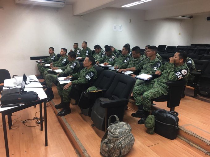 FGED capacita a elementos de la Guardia Nacional.