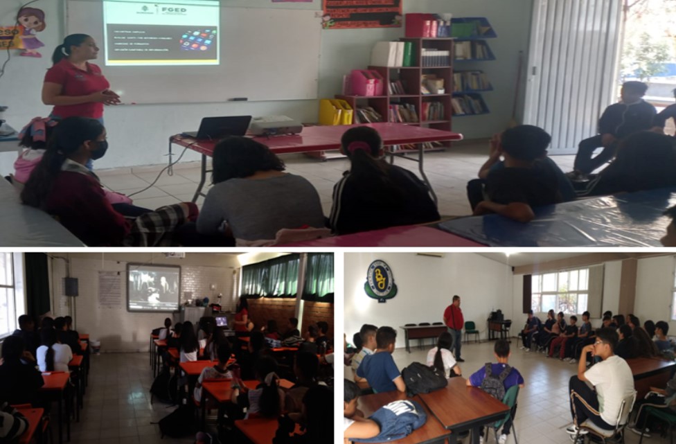 "Prevención en las Redes Sociales",  escuela secundaria Benito Juárez