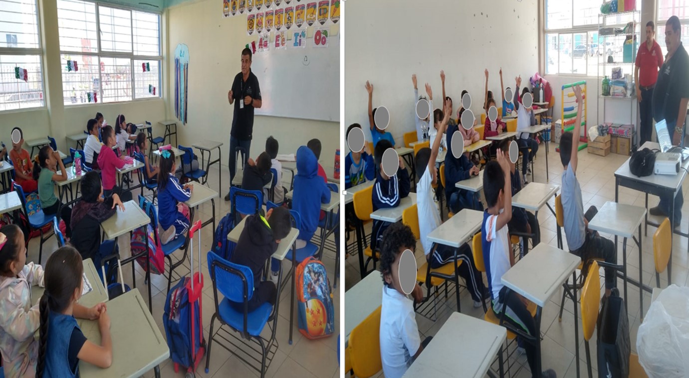 Plática a los alumnos y alumnas de la escuela primaria Jorge Herrera Delgado, sobre el tema los “Valores” FGED