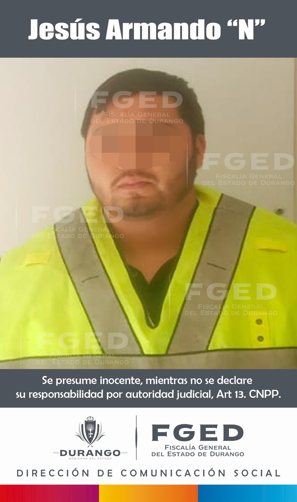 FGED OBTIENE VINCULACIÓN A PROCESO PARA PRESUNTO RESPONSABLE DE HOMICIDIO SIMPLE EN RIÑA EN DGO.