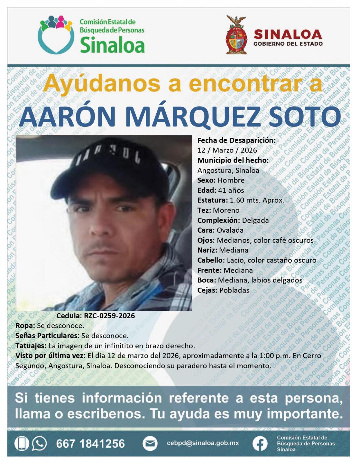 Se activa la Alerta Nacional de Búsqueda 🚨 ¿HAS VISTO A? 🚨
