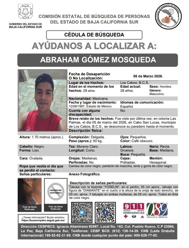Se activa la Alerta Nacional de Búsqueda 🚨 ¿HAS VISTO A? 🚨