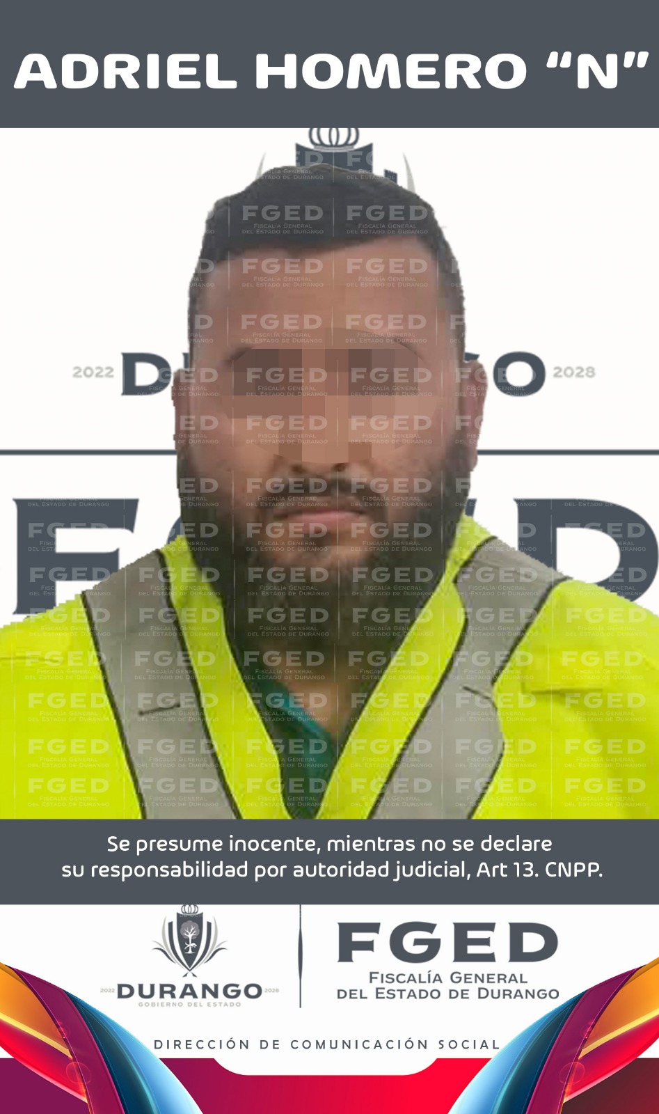 FGED OBTIENE PRISIÓN PREVENTIVA JUSTIFICADA PARA PRESUNTO RESPONSABLE DE HOMICIDIO CALIFICADO EN ESTA CIUDAD